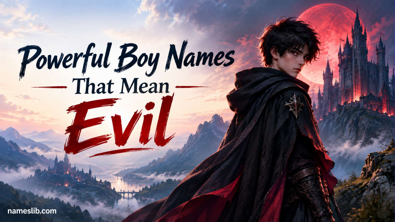 220+ Dark & Powerful Boy Names That Mean Evil 2026