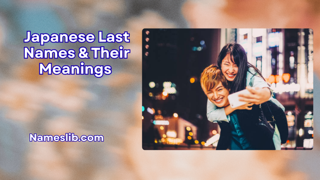 Japanese Last Names & Their Meanings
