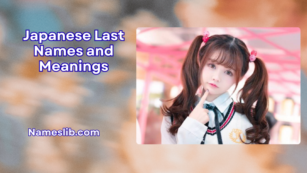 Japanese Last Names and Meanings