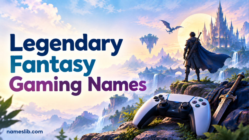 Legendary Fantasy Gaming Names
