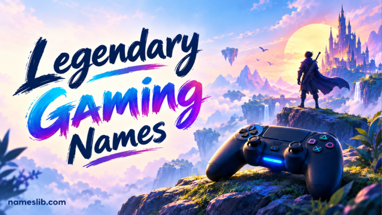 Legendary Gaming Names_ 350+ Cool, Epic & Unique Ideas for Every Gamer