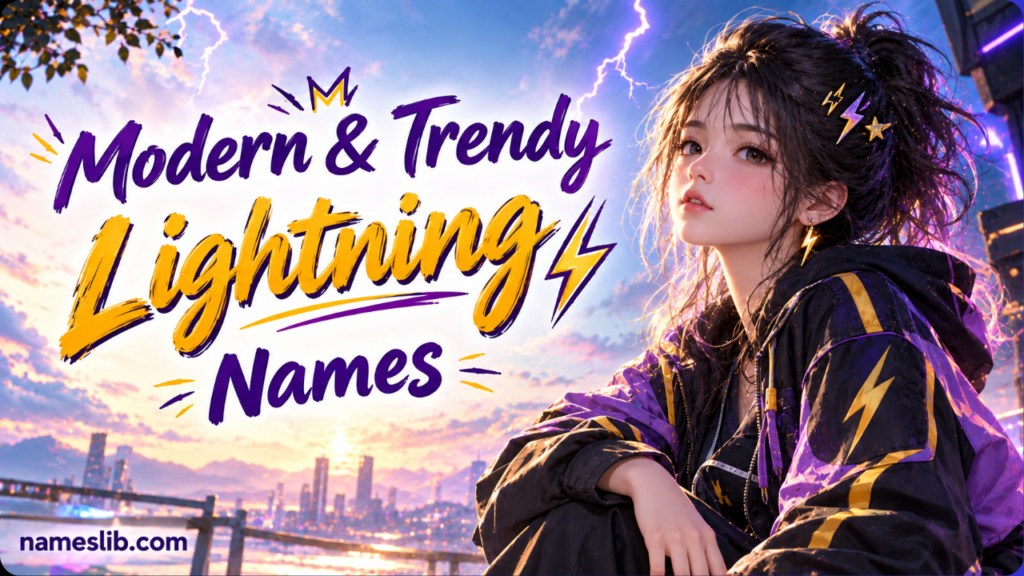 Modern & Trendy Lightning Names