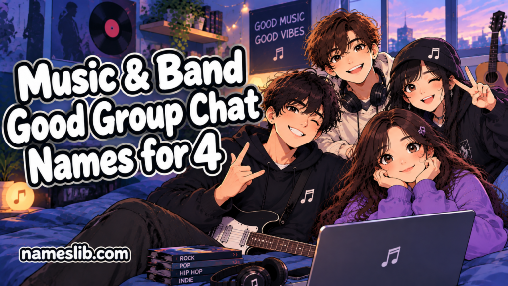 Music & Band Good Group Chat Names for 4