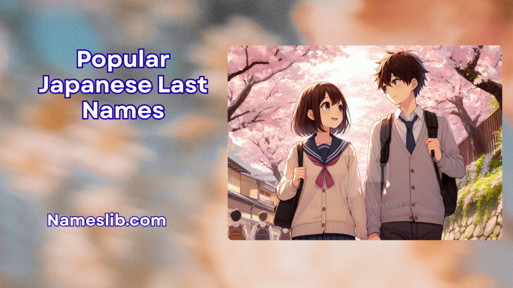 Popular Japanese Last Names