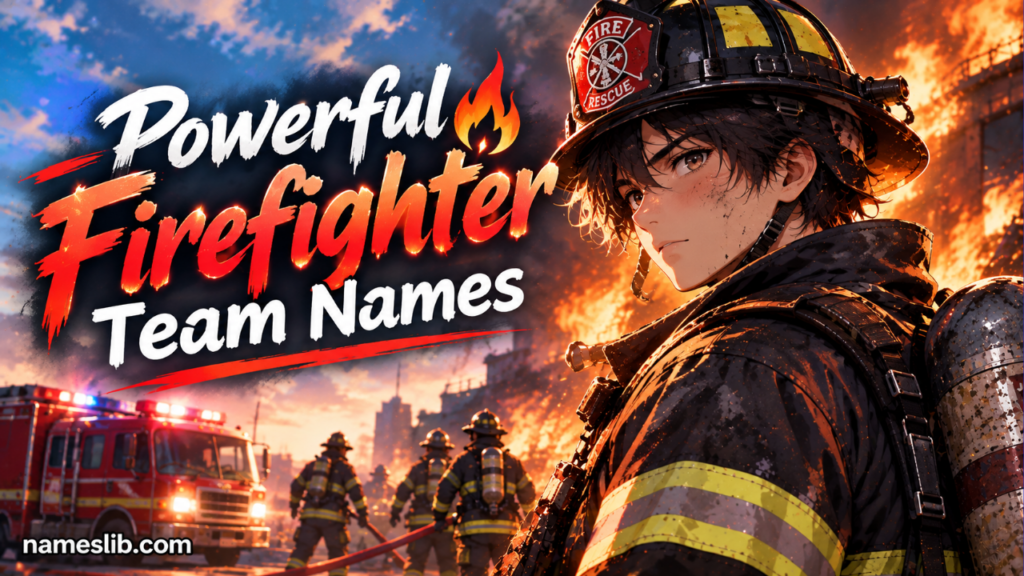 Powerful Firefighter Team Names