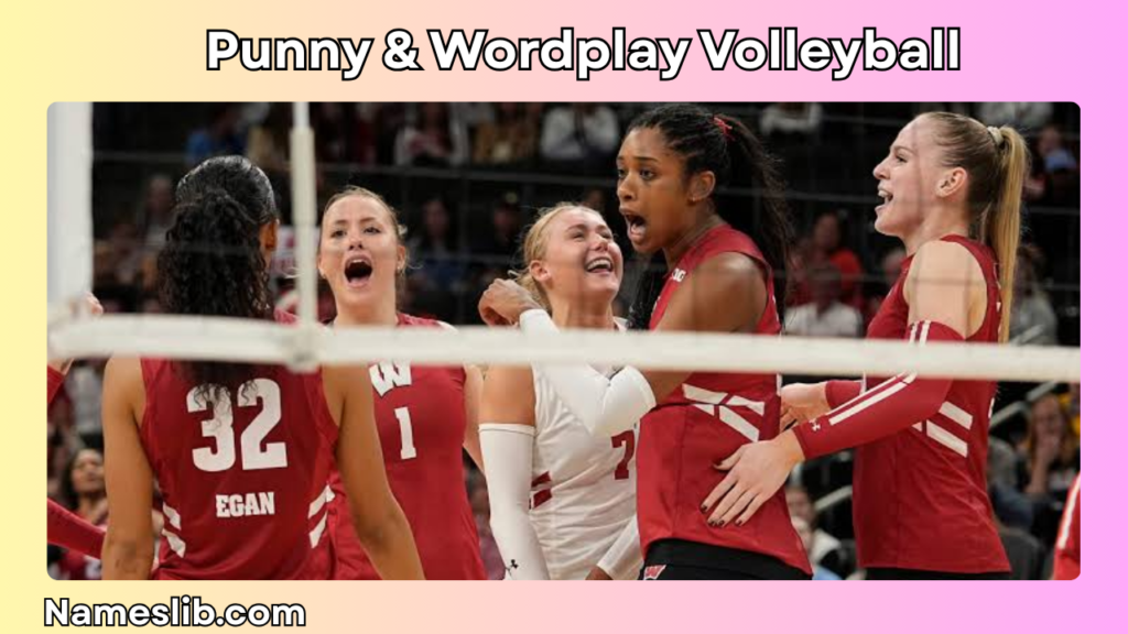 Punny & Wordplay Volleyball Names