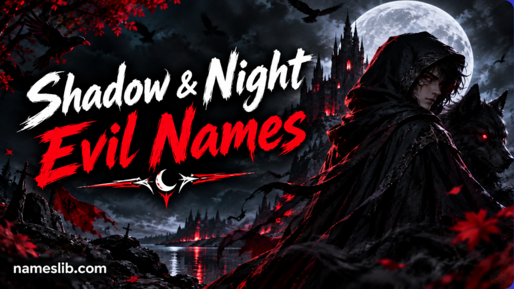 Shadow & Night Evil Names