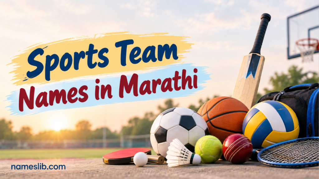 Sports Team Names in Marathi