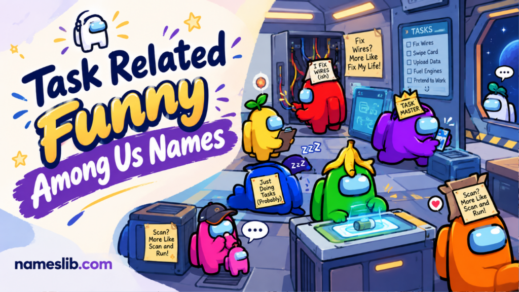 Task Related Funny Among Us Names