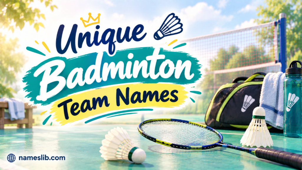 Unique Badminton Team Names