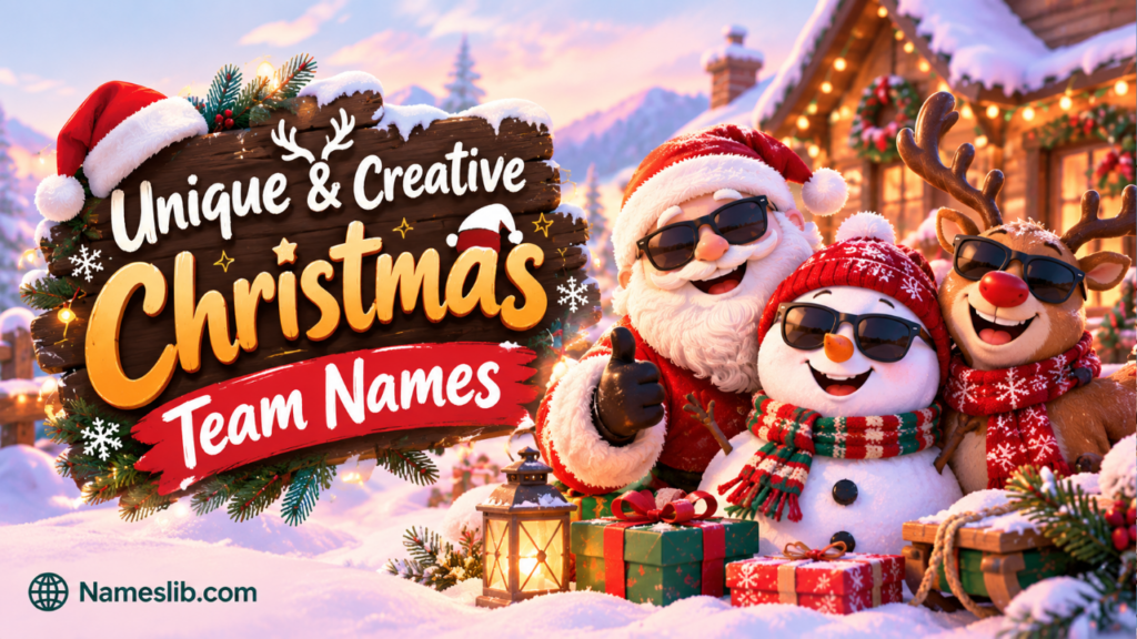 Unique & Creative Christmas Team Names