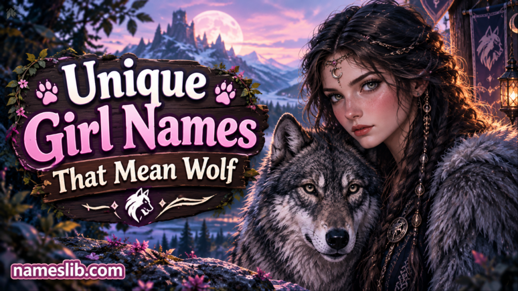 Unique Girl Names That Mean Wolf