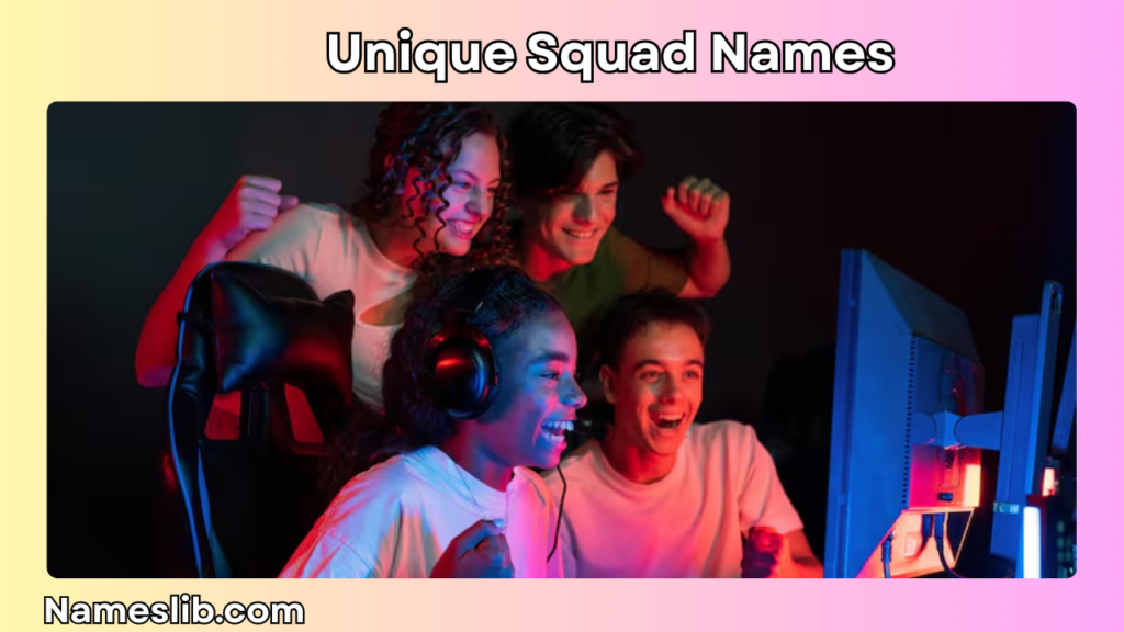 Unique Squad Names