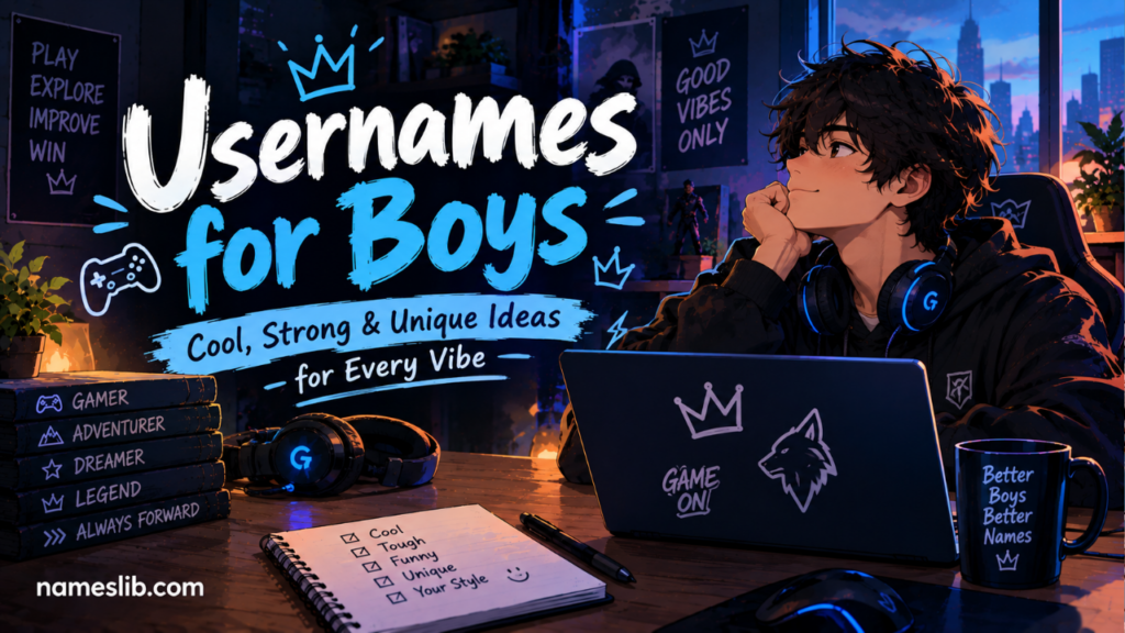 Usernames for Boys