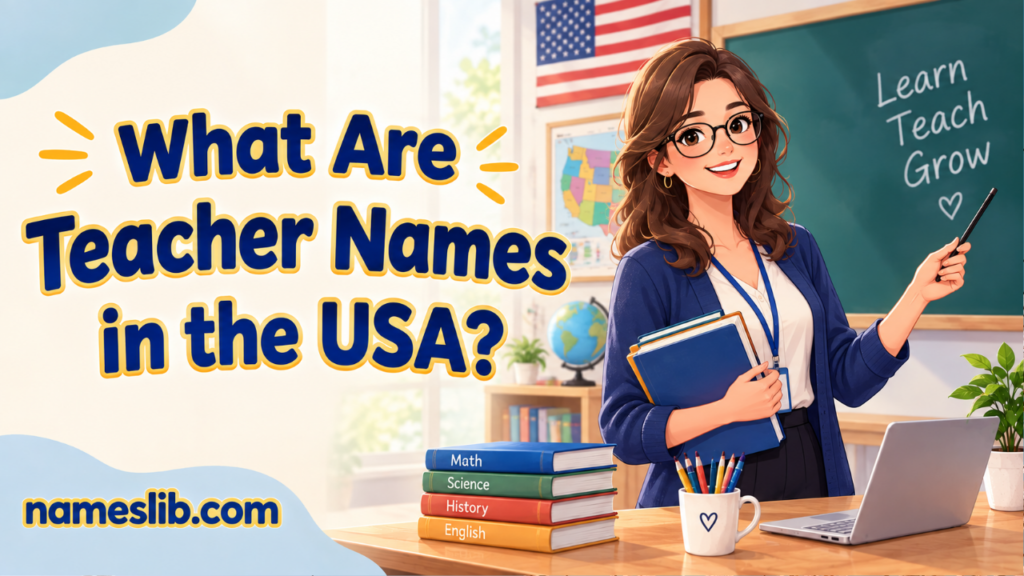 What Are Teacher Names in the USA