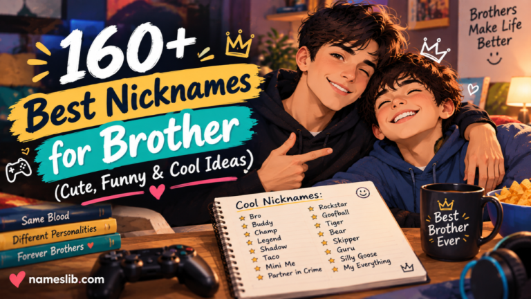 160+ Best Nicknames for Brother (Cute, Funny & Cool Ideas)