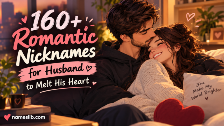 160+ Romantic Nicknames for Husband to Melt His Heart