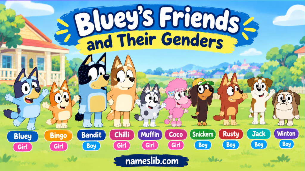 Bluey’s Friends and Their Genders
