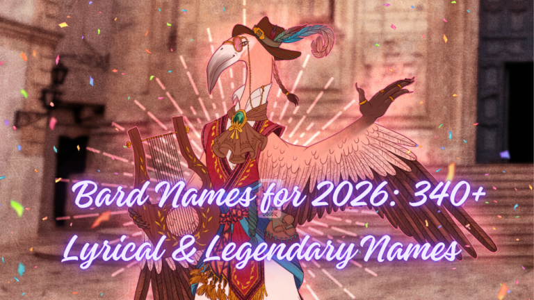 Bard Names for 2026: 340+ Lyrical & Legendary Names