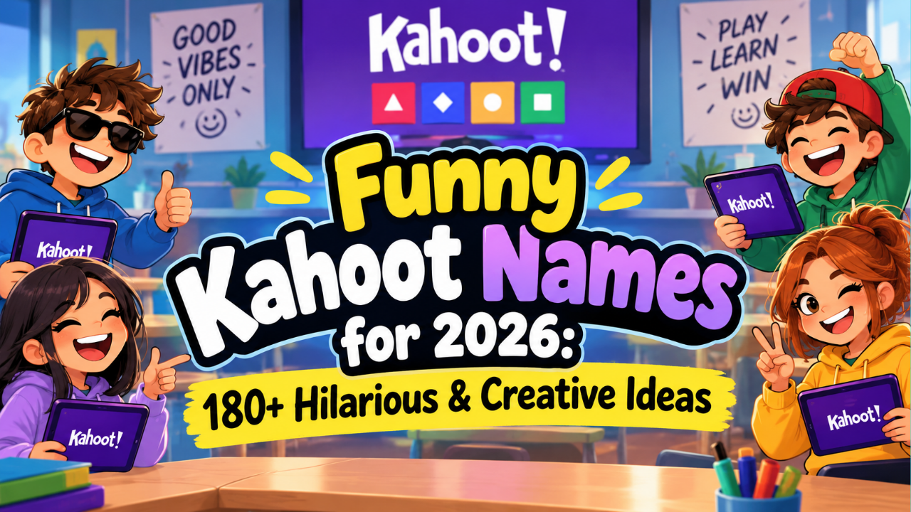 Funny Kahoot Names for 2026: 180+ Hilarious & Creative Ideas