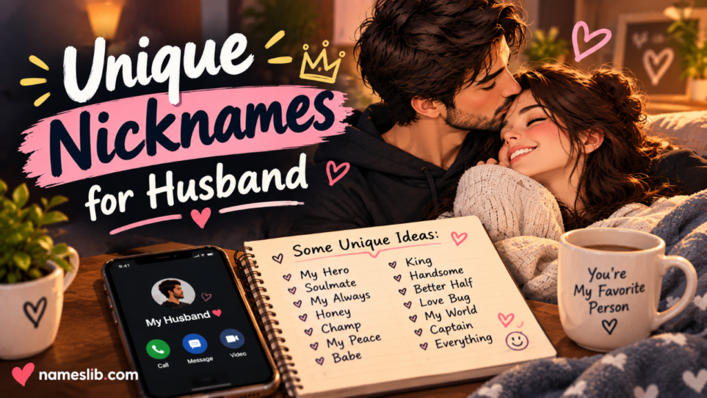 Unique nicknames for husband